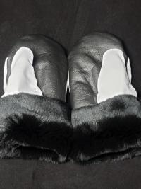 Deerskin Color Block mitts