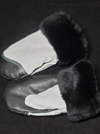 Deerskin Color Block mitts