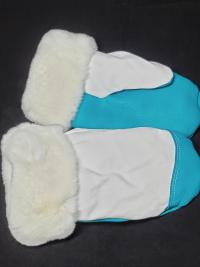 Deerskin Color Block mitts