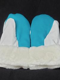 Deerskin Color Block mitts