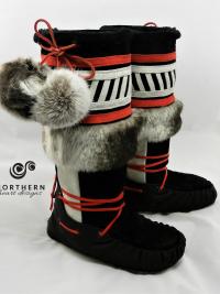 Vintage Inspired Middle Fur Cuff Style Mukluks