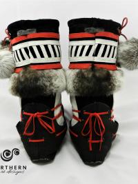 Vintage Inspired Middle Fur Cuff Style Mukluks