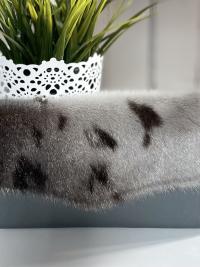 Sealskin and grey leather wallet