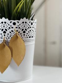 Leather Petal Earrings - Custom Made in 26 Colour Options - Intro pricing