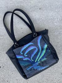 *New* - Leather Shoulder Bag with Multimedia Designs - Custom Made
