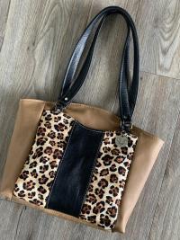 *New* - Leather Shoulder Bag with Multimedia Designs - Custom Made