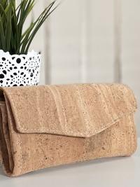 Natural Cork Leather Accordion Style Wallet - Ready to ship