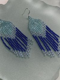Brick stitch beaded earrings 