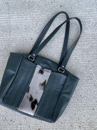 *New* - Leather Shoulder Bag with Multimedia Designs - Custom Made