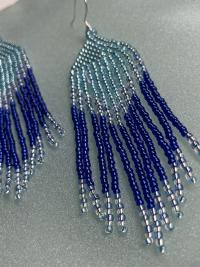 Brick stitch beaded earrings 