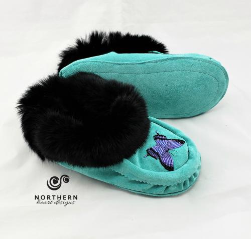 moccasins, beaded moccasins, moccasin slippers