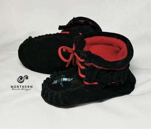 Trampers, kids moccasins, baby moccasins, soft sole toddler shoes