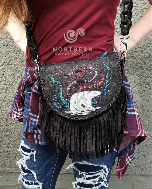 Beaded Fringed Leather Bag Class - final session