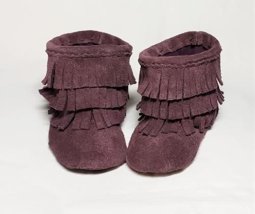 Toddler Size 4 (approximate 9-12 mth) Fringed Booties