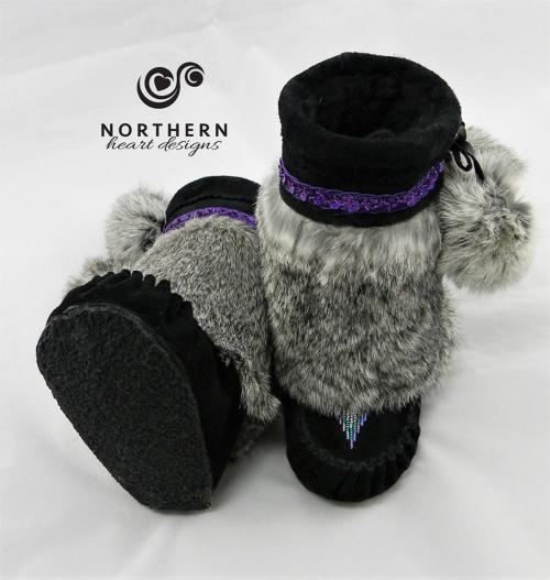 baby mukluks, leather, fur, sheepskin