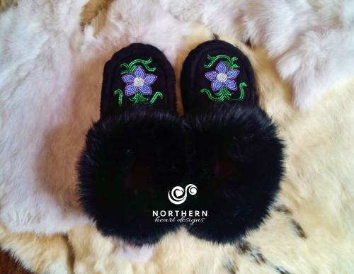 kids moccasins, leather, fur, beading