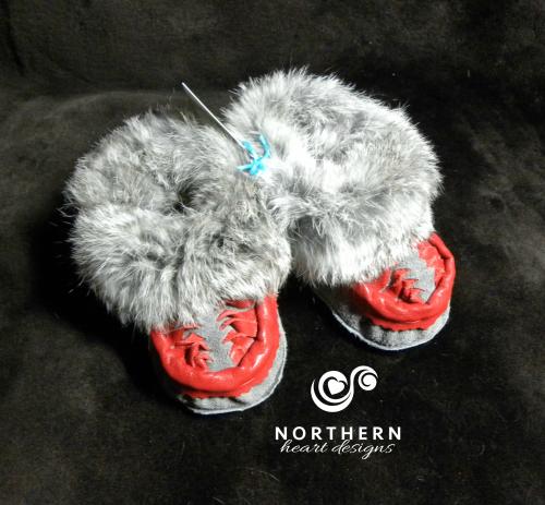 kids moccasins, childrens moccasin, leather moccasins, real fur moccasins