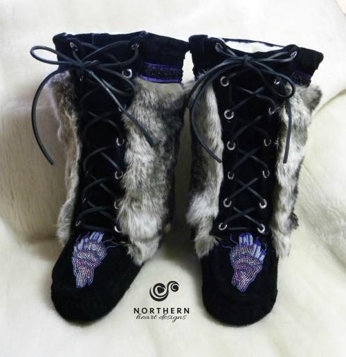 mukluks, laced mukluks, lace-front mukluks, leather mukluks, handmade mukluks