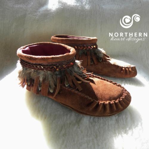 Online Learning - Fringed Summer (or winter!) Moccasin DIY Kit