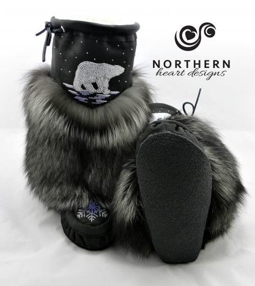 mukluks, leather mukluks, fur mukluks, beaded mukluks, handmade mukluks