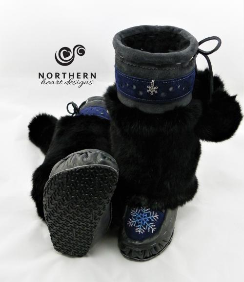 kids mukluks, leather, fur, beading, hadmade mukluks