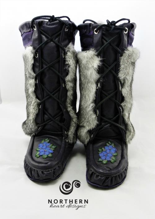 mukluks, laced mukluks, lace-front mukluks, leather mukluks, handmade mukluks