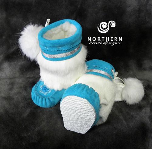 baby mukluks, leather, fur, sheepskin