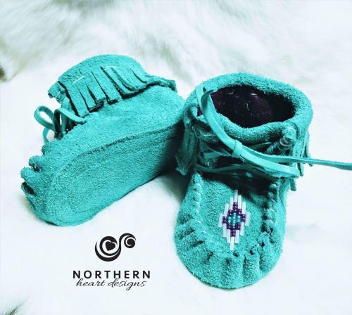 baby moccasins, baby shoes, leather