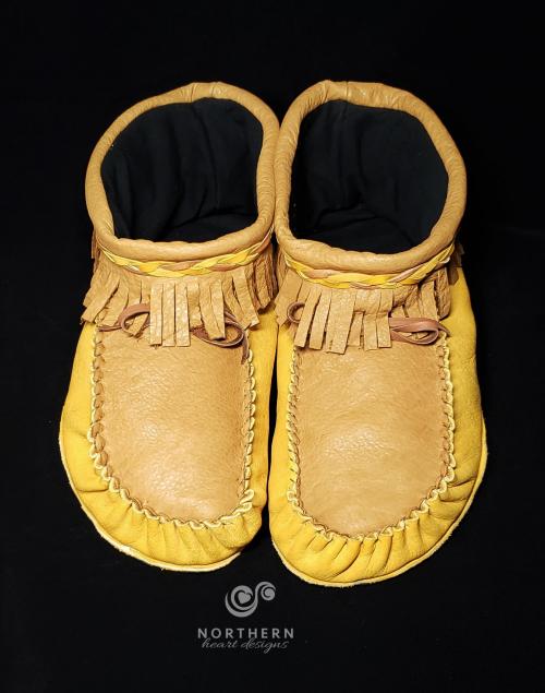 leather moccasins DIY pattern and tutorial