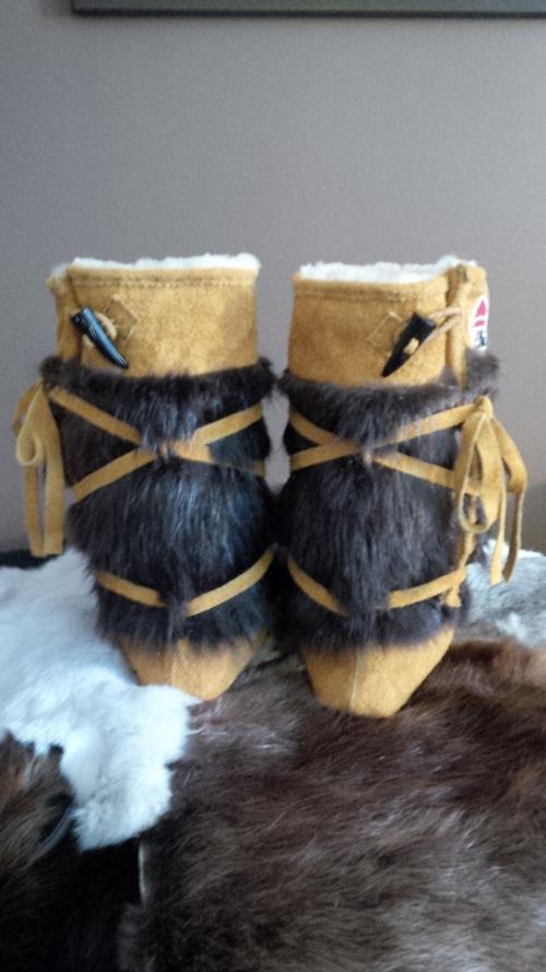 mukluks, wrap-around, moose, beaver