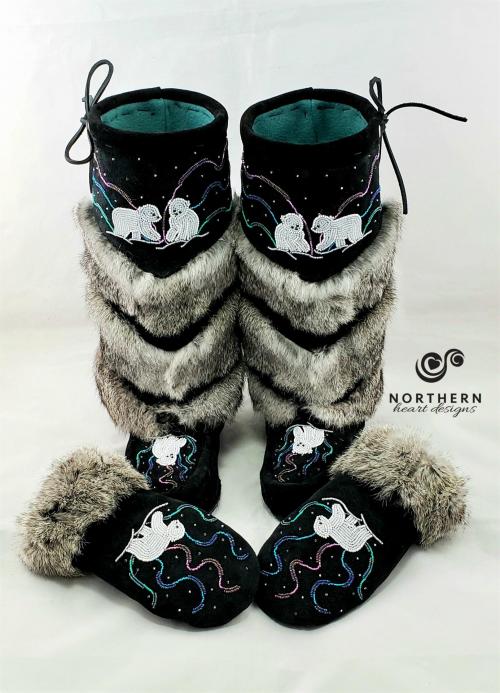 Tiered Fur Mukluks