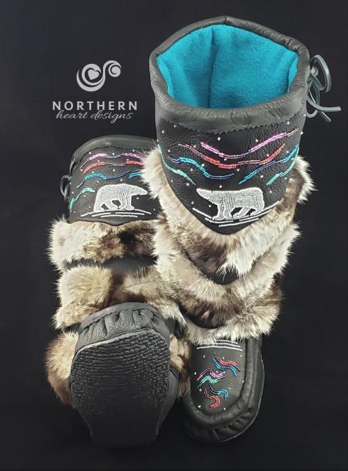 Tiered Fur Mukluks