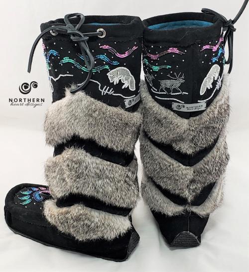 Tiered Fur Mukluks