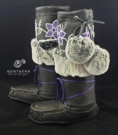 Vintage Inspired Middle Fur Cuff Style Mukluks