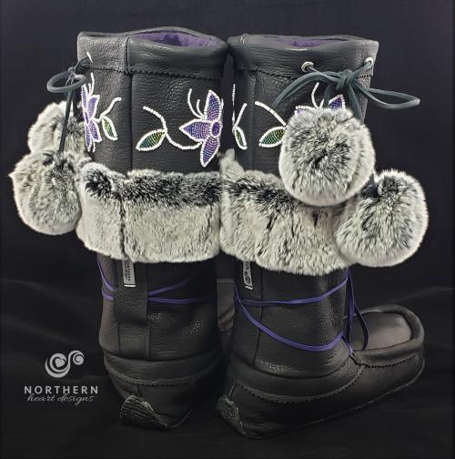 Vintage Inspired Middle Fur Cuff Style Mukluks