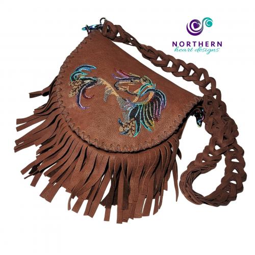 Beaded Fringed Leather Bag Class - final session