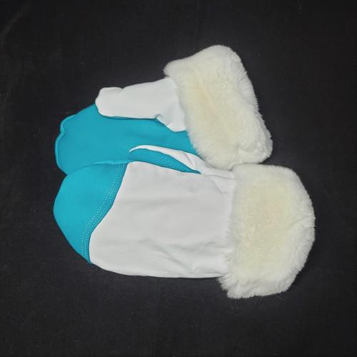 Deerskin Color Block mitts