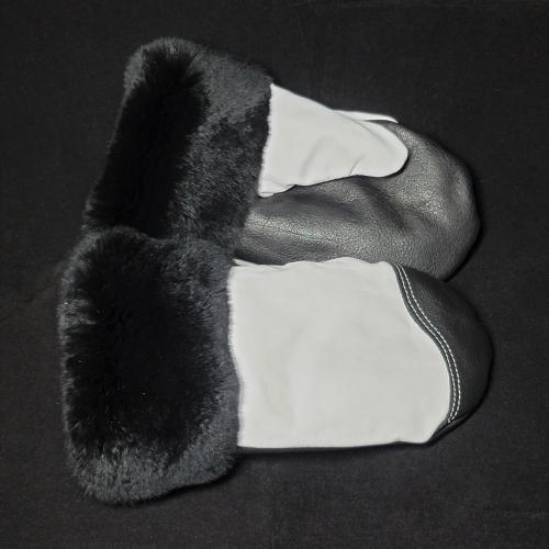 Deerskin Color Block mitts