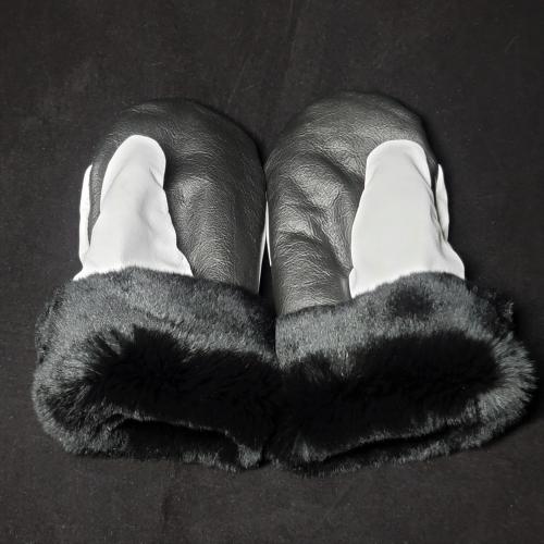 Deerskin Color Block mitts