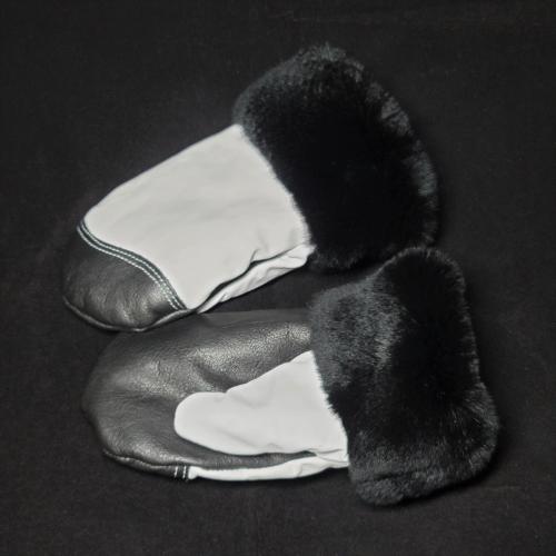 Deerskin Color Block mitts