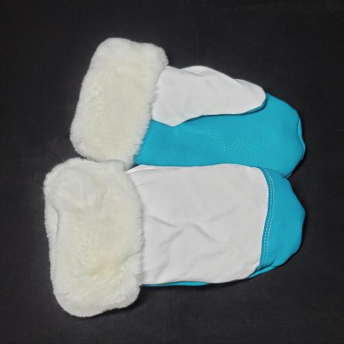 Deerskin Color Block mitts