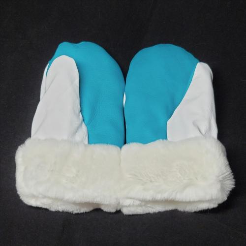 Deerskin Color Block mitts