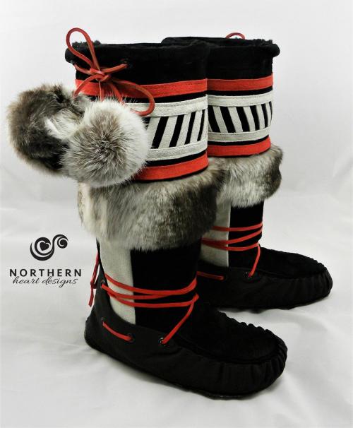 Vintage Inspired Middle Fur Cuff Style Mukluks