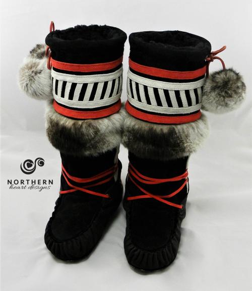 Vintage Inspired Middle Fur Cuff Style Mukluks