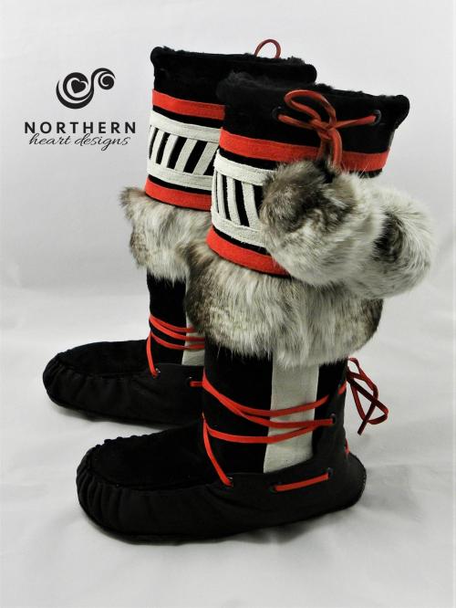 Vintage Inspired Middle Fur Cuff Style Mukluks