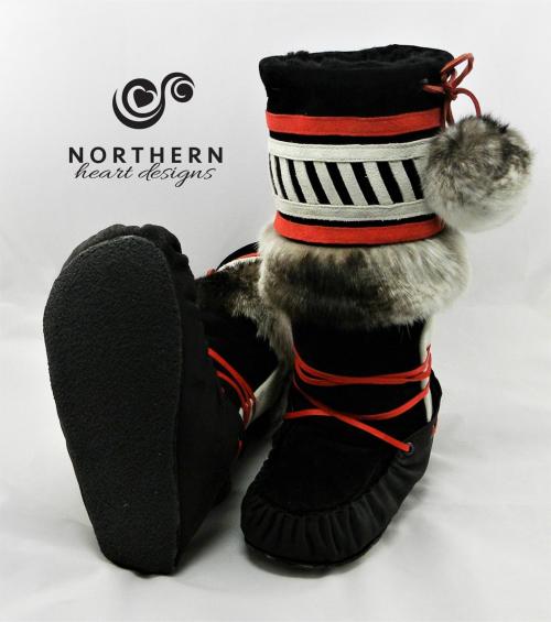 Vintage Inspired Middle Fur Cuff Style Mukluks