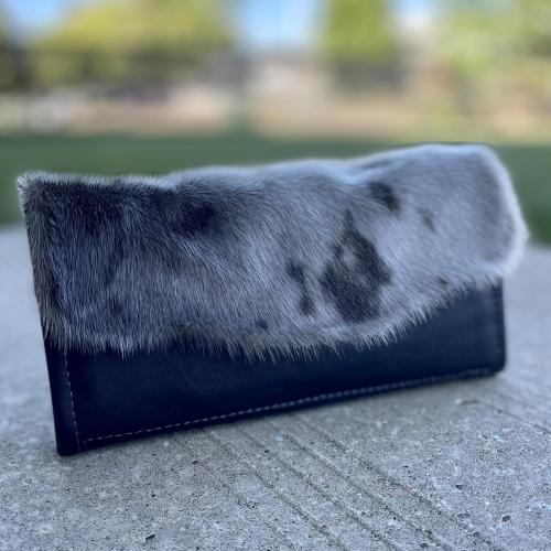 Leather and Sealskin Wallet - Introductory Pricing!
