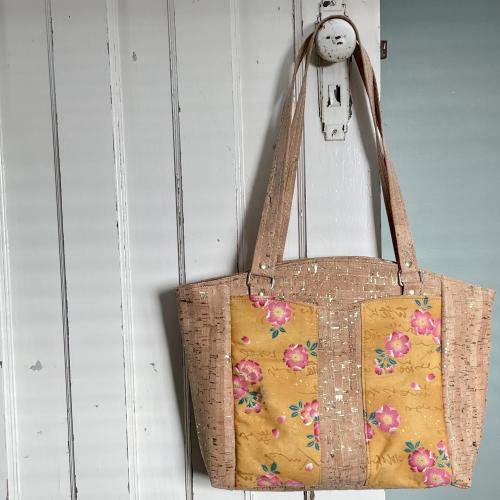 Cork Leather Shoulder Bag 