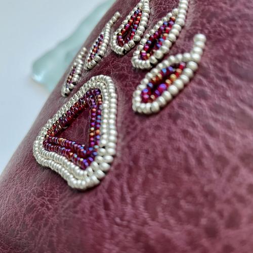 Vegan Bear Paw Beaded Mitts - Size Large