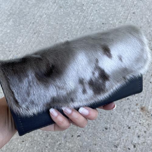 Leather and Sealskin Wallet - Introductory Pricing!